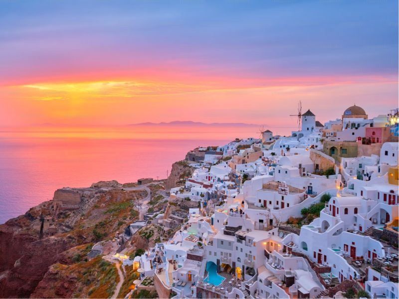 Santorini, Amalfi, French Riviera
